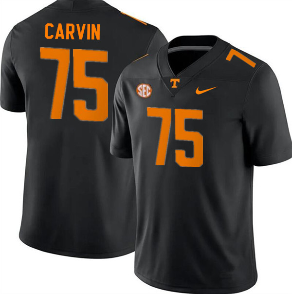 Tennessee Volunteers #75 Jerome Carvin College Football Jerseys Stitched Sale-Black